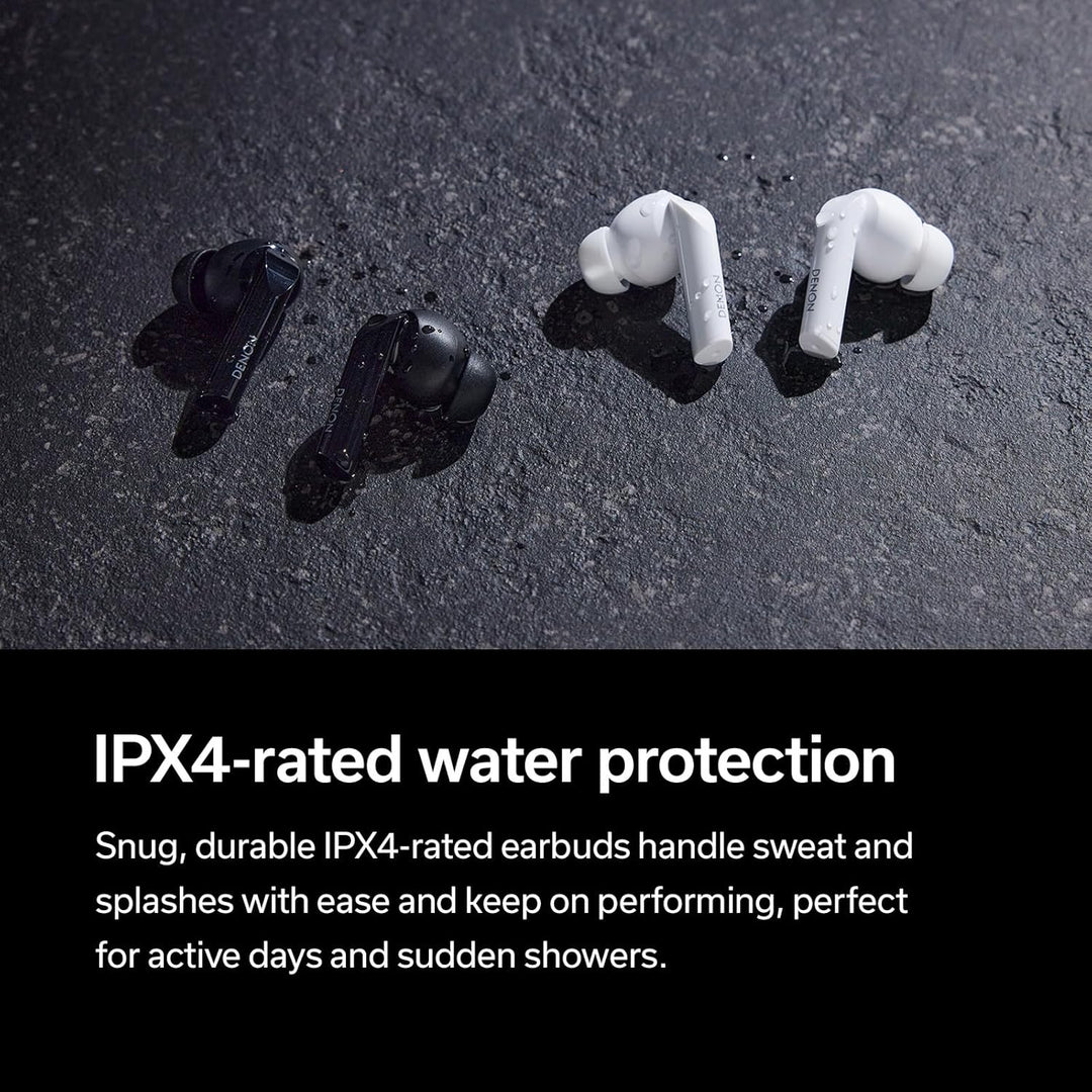 Denon AH-C840NCW True Wireless Bluetooth In-Ear-Kopfhörer mit aktiver Geräuschunterdrückung, wasserr