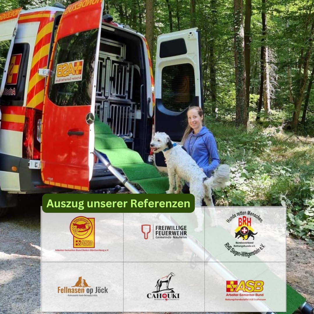 Extra Lange Hunderampe – 2,6 m Teleskop-Rampe aus Aluminium – Gelenkschonender Einstieg für grosse H