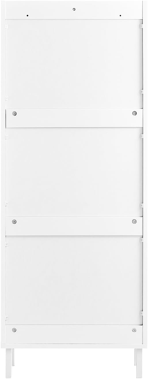 SoBuy Schuhschrank Schmal - Schuhkipper Schmal mit 3 Türen - Ideal für Enge Flure, Eingangsbereich o