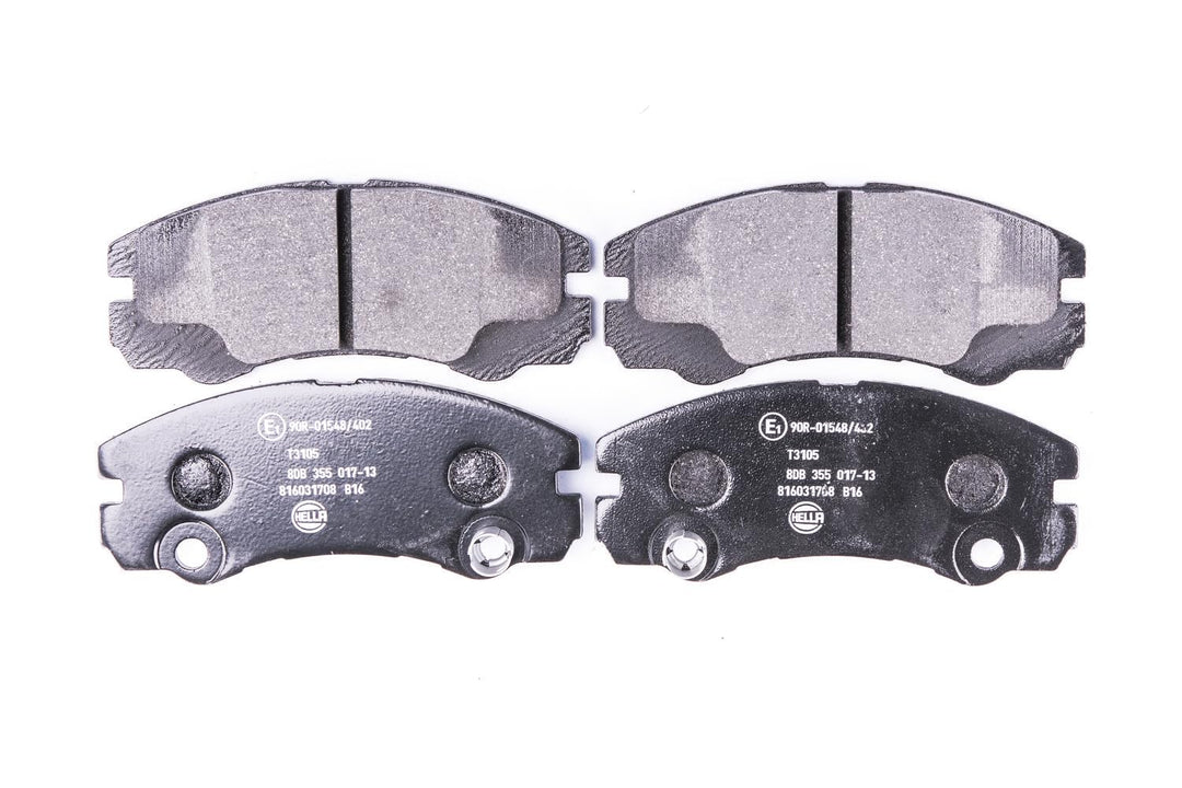 HELLA PAGID 8DB 355 017-131 Bremsbelagsatz - T3105 - Dicke/Stärke: 16.5mm - Bremssystem: Akebono - f