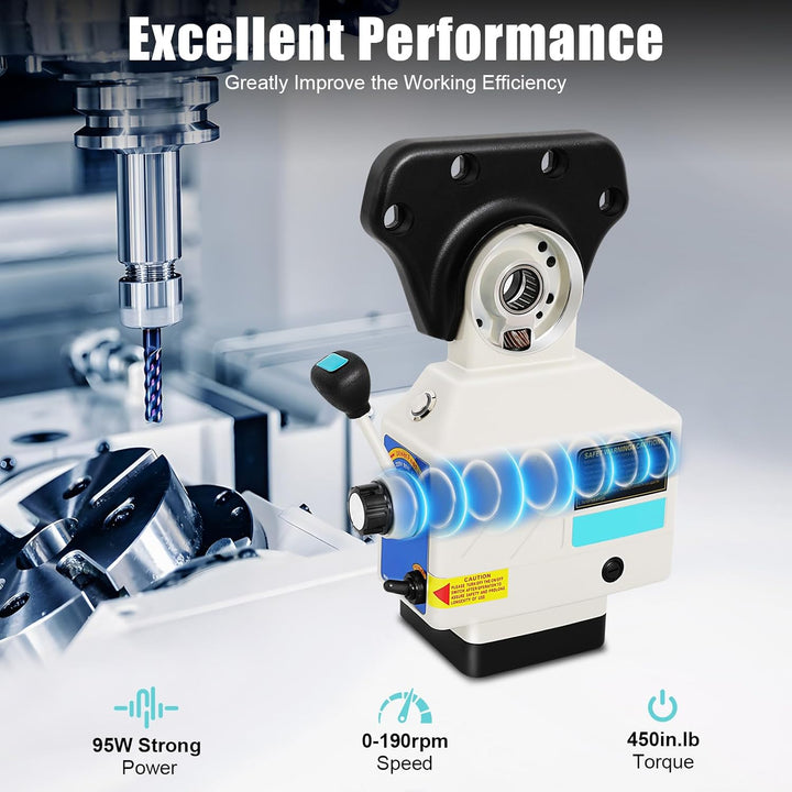 95W Vorschub X-Achse für Fräsmaschine,Vorschubmotor Mit Reiner Kupfermotor | X-Axis Feed-Fräsen 0-19
