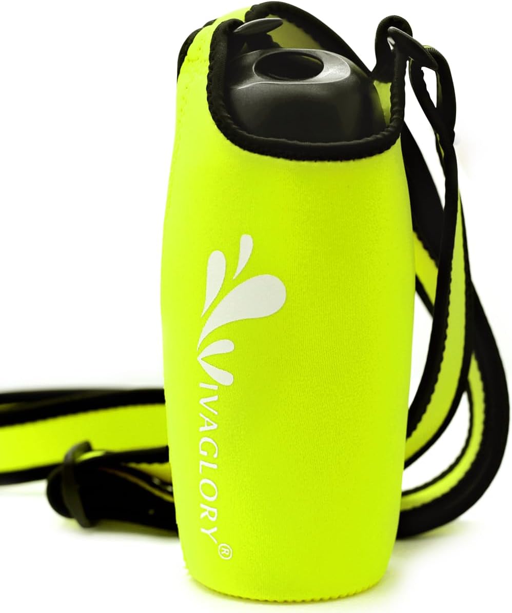 VIVAGLORY hundetrinkflasche &amp; wasserflaschenhalter mit Schultergurt-Kombi, Hunde Trinkflasche &amp; Wass