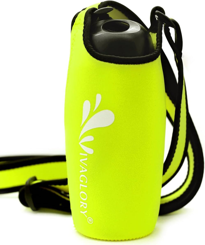 VIVAGLORY hundetrinkflasche &amp; wasserflaschenhalter mit Schultergurt-Kombi, Hunde Trinkflasche &amp; Wass
