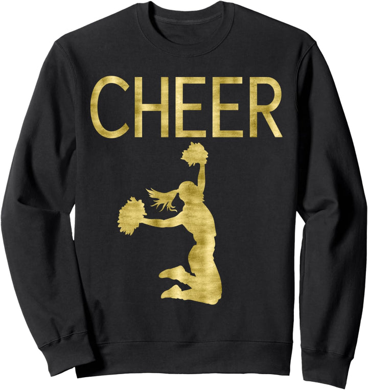 Cheerleading With Dark Yellow Cheerleader Sweatshirt