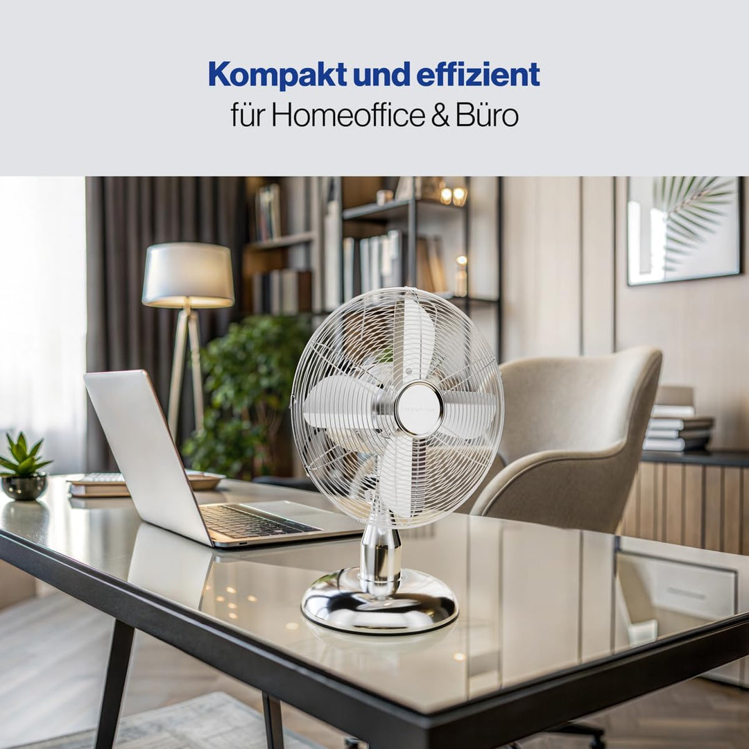 ProfiCare® Ventilator mit Schwenkfunktion | Ventilator leise 3 Stufen | Ø 25 cm | Tischventilator 30