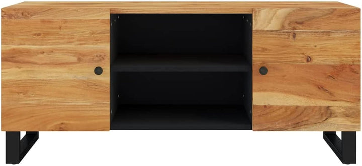Tidyard TV Schrank mit 4 Fächer Lowboard Sideboard Fernsehschrank Fernsehtisch TV Möbel Tisch Board