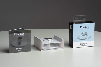 Pro-Ject Clamp it, CNC gefräste Vollmetall Plattenklemme für sofort wirksames Klangtuning, Aluminium