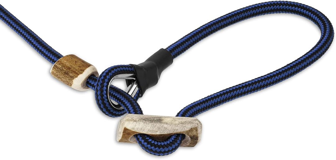 Romneys Hundeleine mit Halsband 6mm | Moxonleine Retrieverleine Agilityleine | Mit Zugbegrenzung, Zu