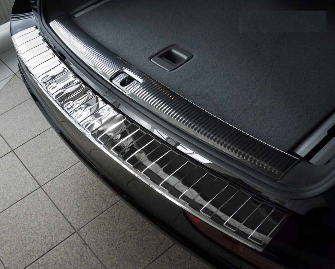 Avisa Chrom Edelstahl Heckstossstangenschutz kompatibel mit Audi Q5 2008-2012 & 2012- 'Ribs'