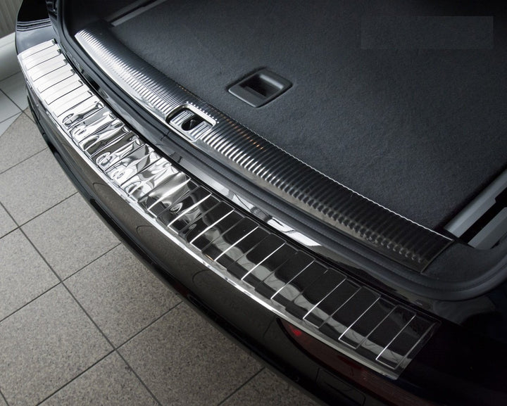 Avisa Chrom Edelstahl Heckstossstangenschutz kompatibel mit Audi Q5 2008-2012 & 2012- 'Ribs'