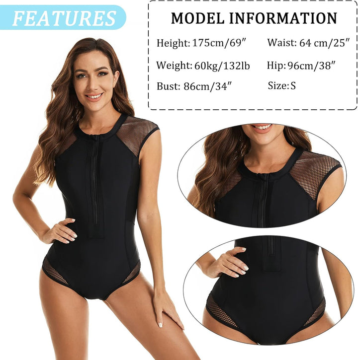 FEOYA Rash Guard für DamenÄrmellos UV Schutz UPF 50+ Bademode Shirts Schnell Trocknender Surftop XXL