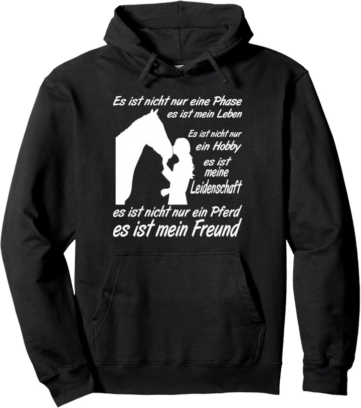Pferdefan Mädchen für das Pferd zum Reiten für den Reitsport Pullover Hoodie