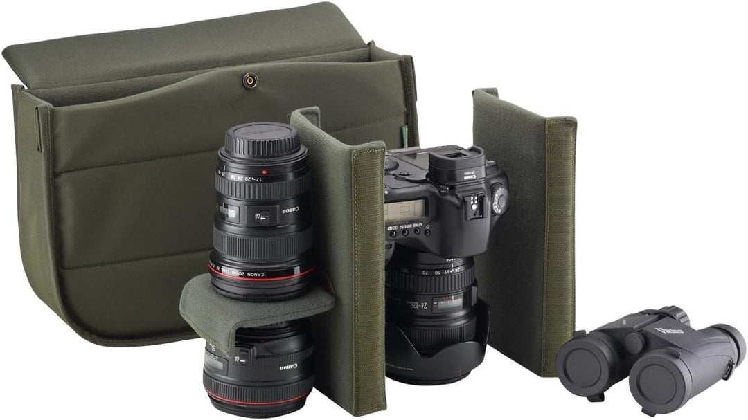 Billingham Hadley Pro Canvas-Kameratasche, Khaki mit beigefarbenen Lederrändern (UK Import) Braun, B
