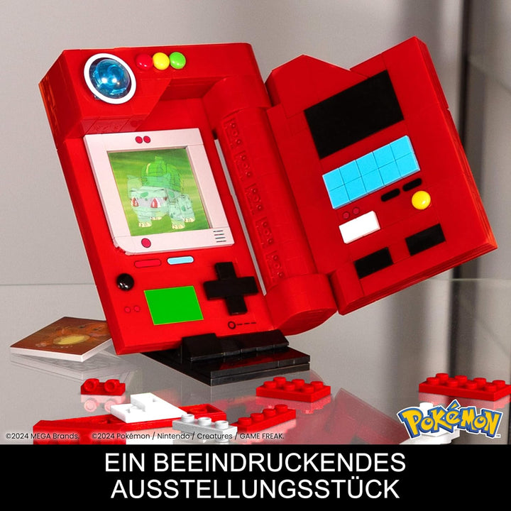 MEGA Pokémon Bauspielzeug für Erwachsene, zusammenbaubarer Kanto-Region Pokédex mit 322 Teilen, Lich