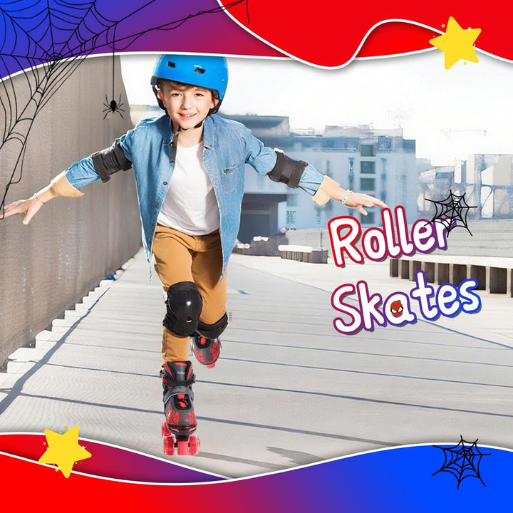 Nattork Kinder Rollschuhe für Jungen und Mädchen, 4 Grössen verstellbar, Quad Skates mit leuchtenden