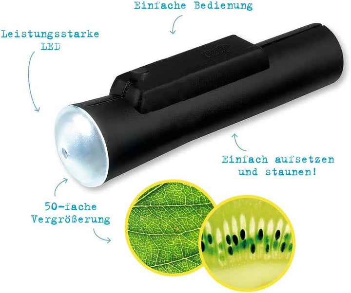 moses. 9788 Ultraleichtes LEDTaschenmikroskop Expedition Natur , 50fach Vergrösserung , Einfache Bed