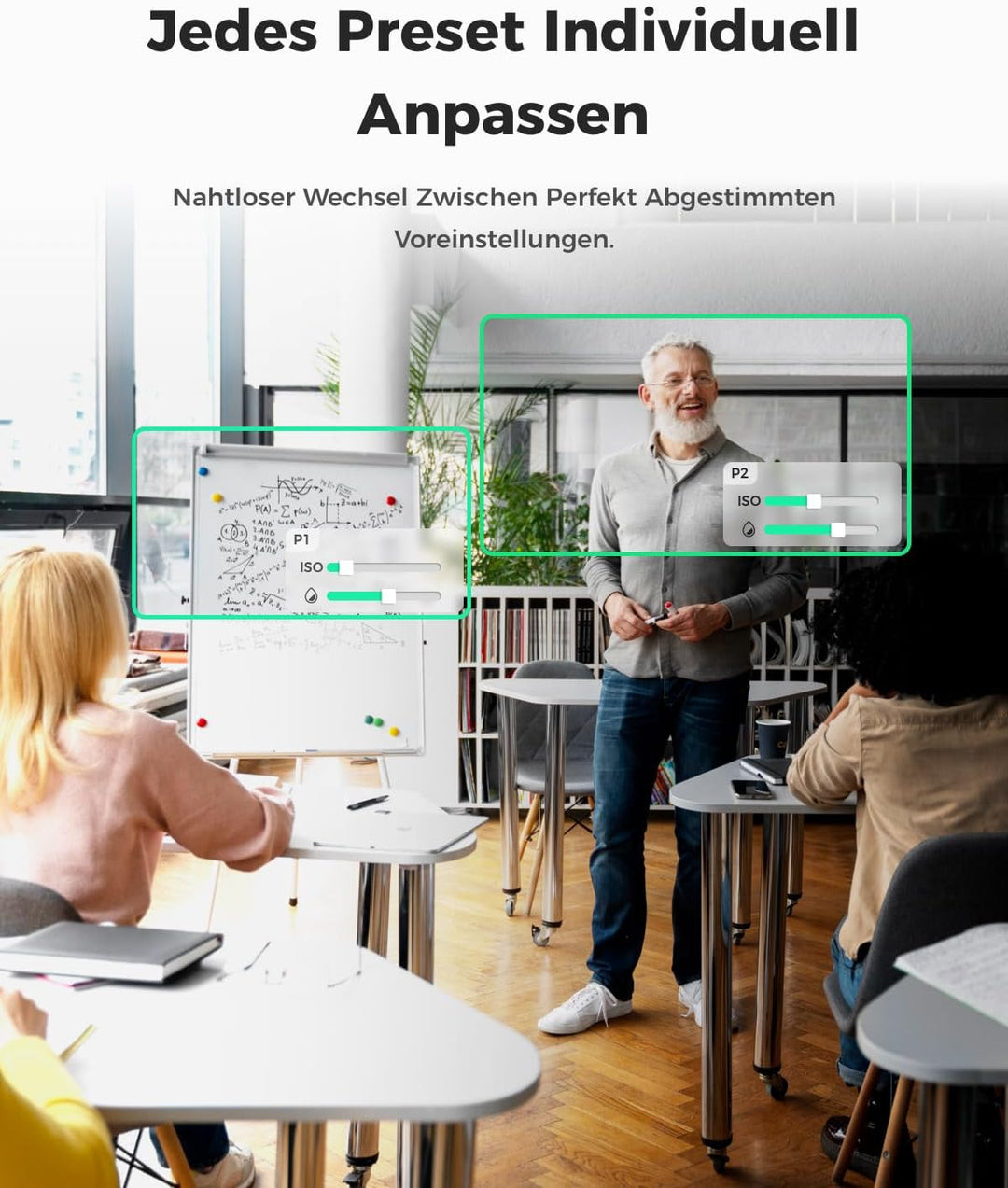 OBSBOT Tiny SE 1080P 100FPS Webcam für PC, AI Tracking PTZ Streaming Kamera mit 1/2,8" Sensor, Geste