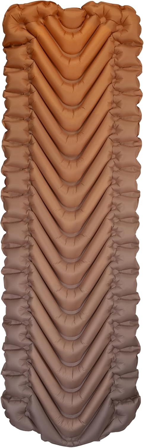 Klymit Isolierte statische V2 aufblasbare Isomatte, verbesserter Komfort, tragbar, Ultraleicht, einf