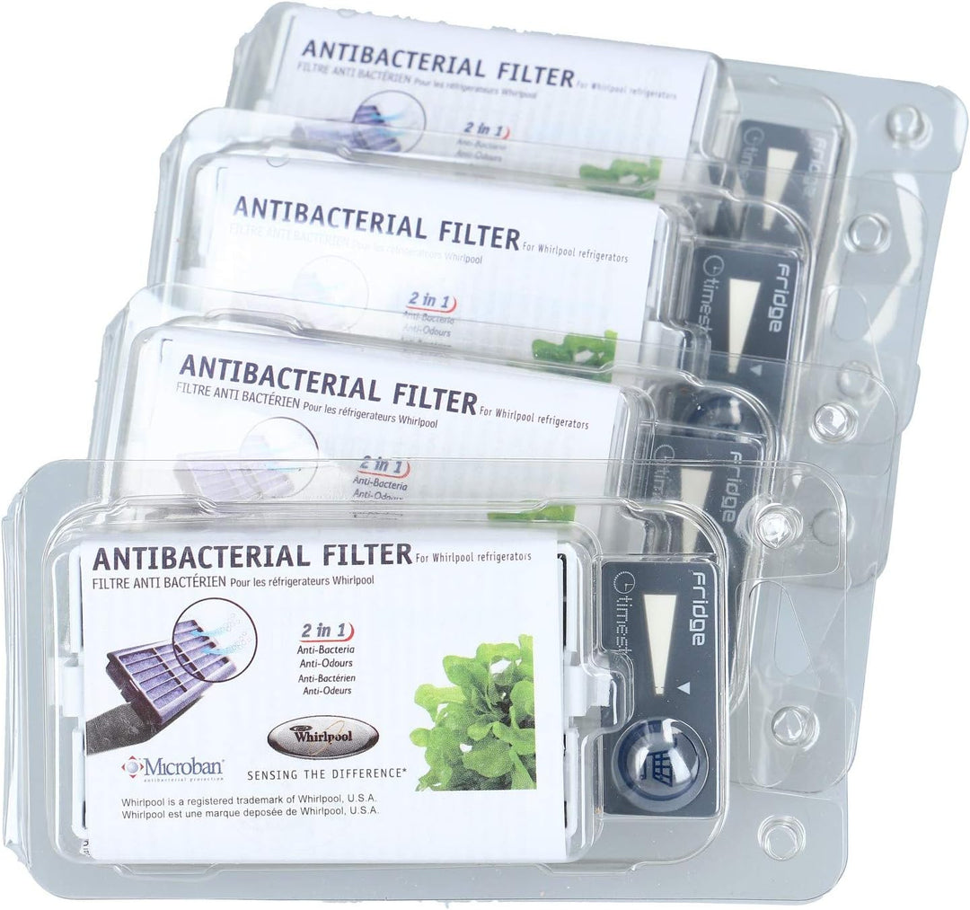 Whirlpool | 4er Pack - Microban ANT001, ANT-001, ANTF-MIC, HYG001, 481248048172 - Antibakterieller H
