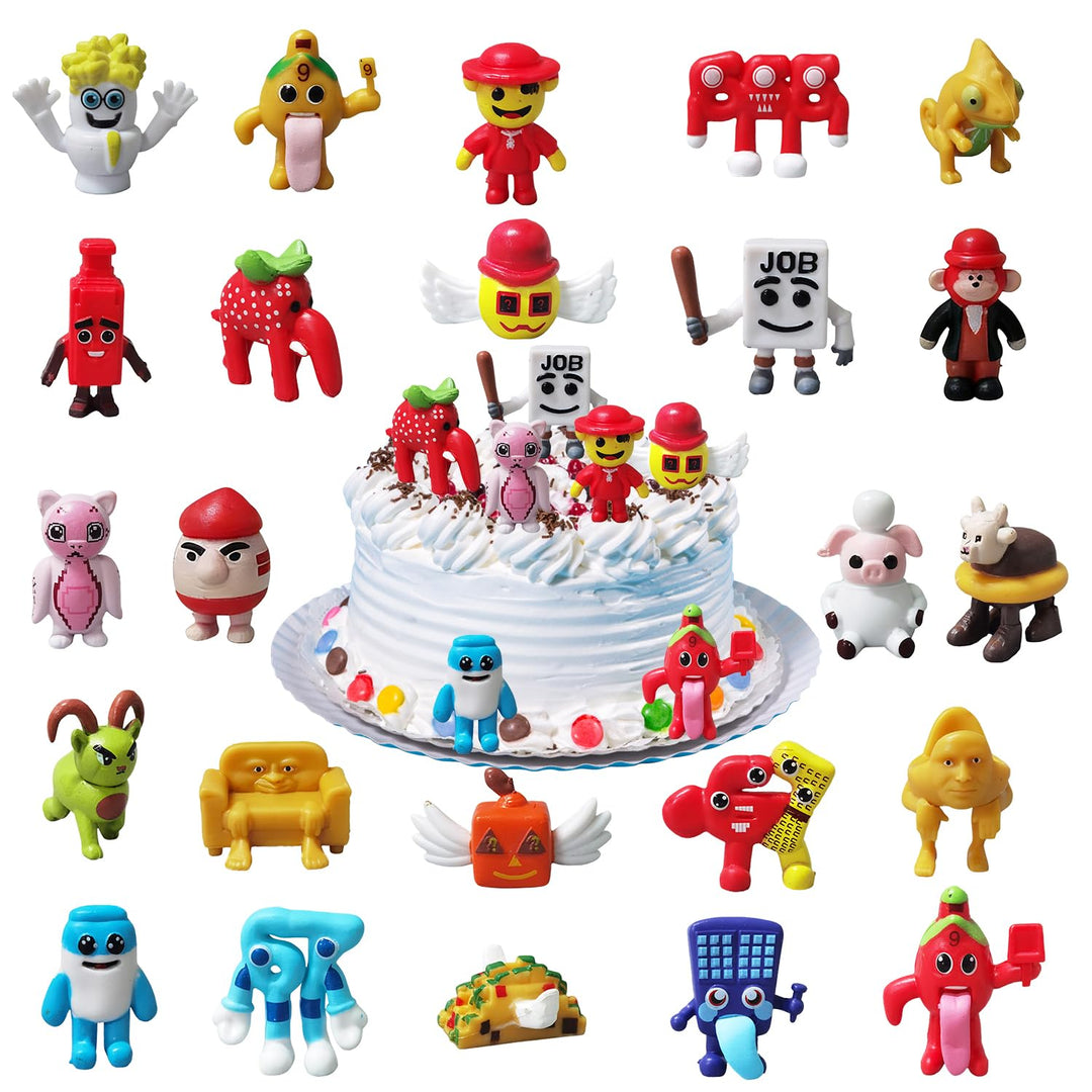 Steal a Brainrot Spielfiguren Puppenfiguren, 24pcs Mini Steal a Brainrot Figuren Set, Steal a Brainr