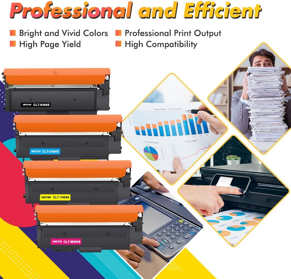 4er-Pack CLT-P404C P404C 404S CLT-K404S Multipack Toner für Samsung C480W Xpress C480FW C430W C480 C