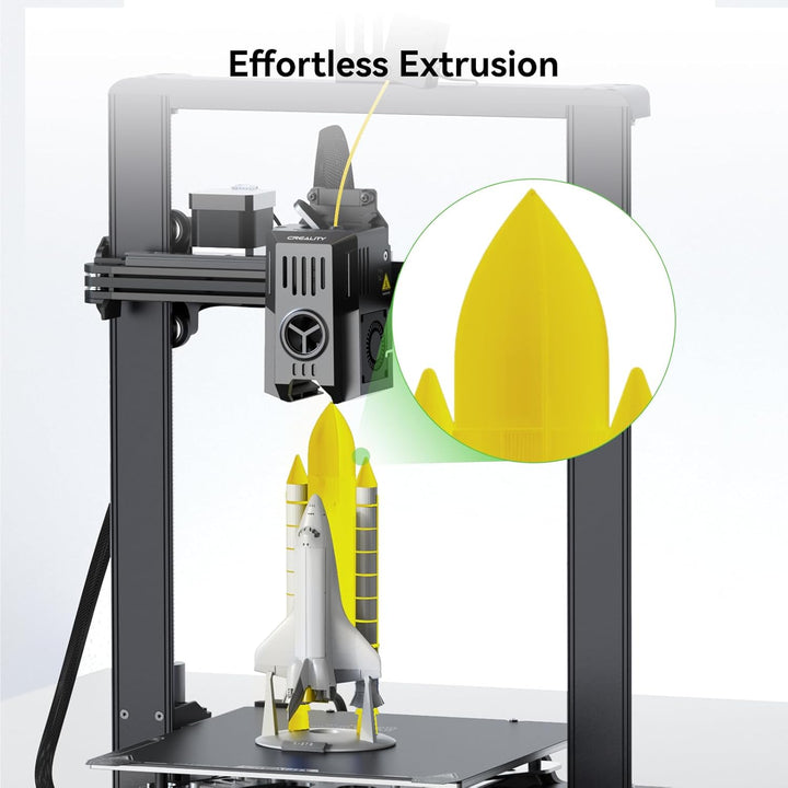 Creality Hyper PETG Filament 1,75mm (Schwarz), 2024 Neues 1kg 3D-Drucker Filament PETG Hochgeschwind