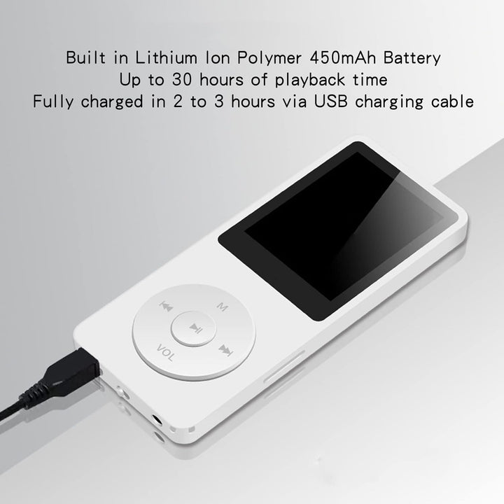 8 GB MP3 MP4 Player, Tragbarer Musik Player mit 1,8 Zoll TFT HD Bildschirm, Walkman Sportmusik Playe