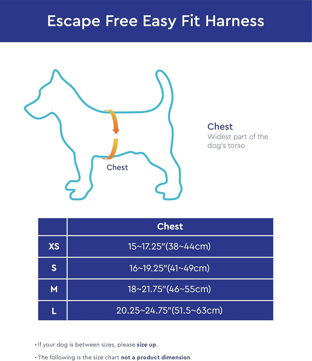 Gooby - Escape Free Easy Fit Hundegeschirr, kleines Hundegeschirr für Hunde, die ihrem Geschirr gern