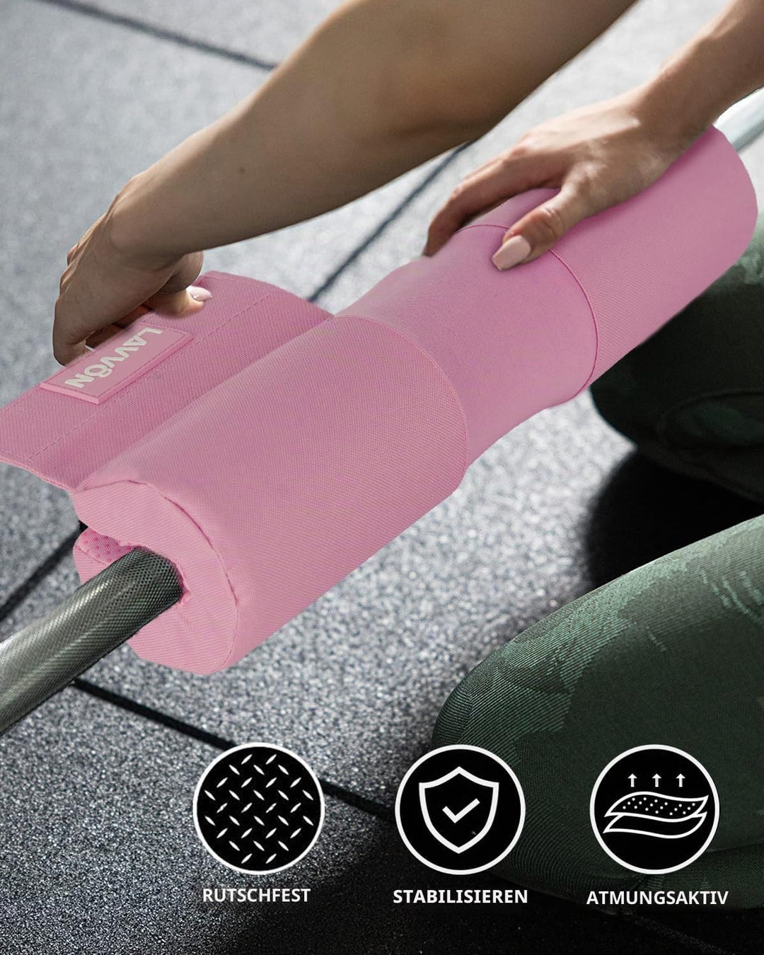Langhantel Polster Nylon Padding AntiSlip- Hip Thrust Pad Polster für Langhantelstange - Hantel Nack