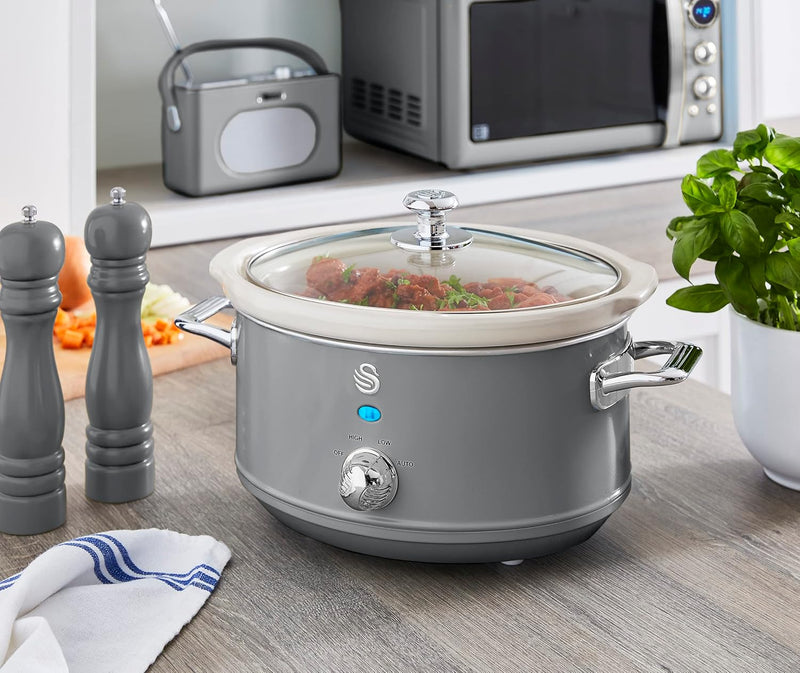 Swan 3,5l Retro Kocher, grau