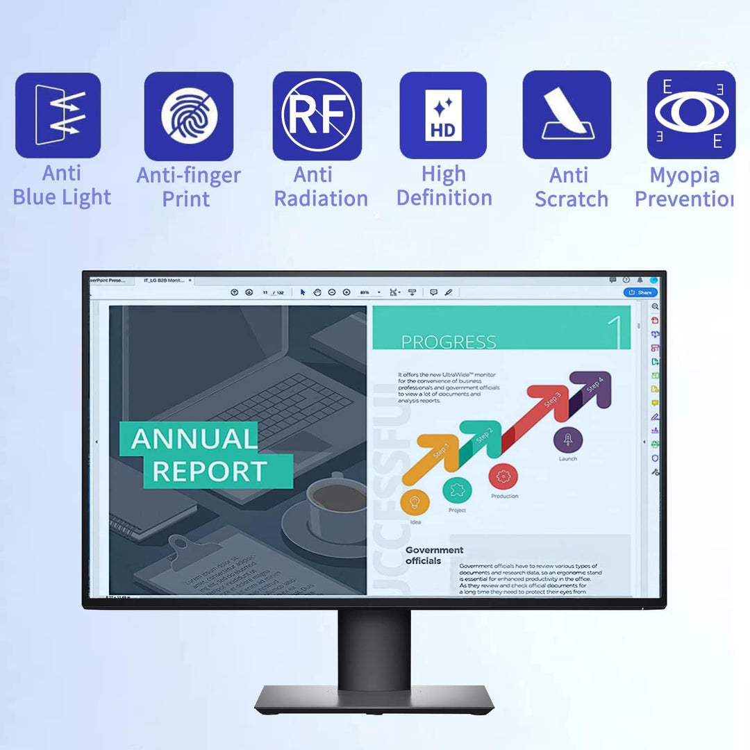 23-24 Zoll Computer Universal Hängend Anti-Blaulichtfilter, [Augenpflege] Blaulicht Schutzfolie, Acr