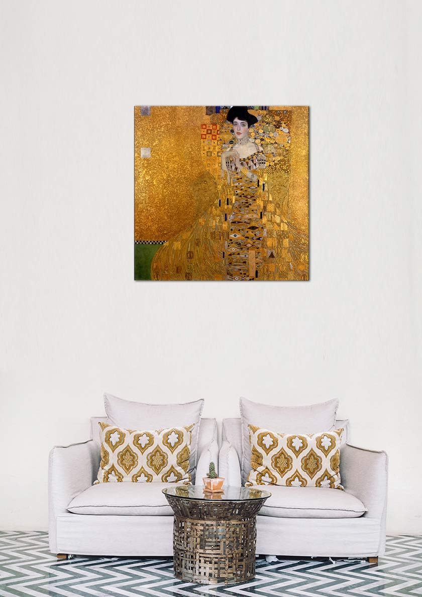 Bilderdepot24 Bild auf Leinwand | Gustav Klimt Adele Bloch Bauer I in 60x60 cm als Wandbild | Wand-d