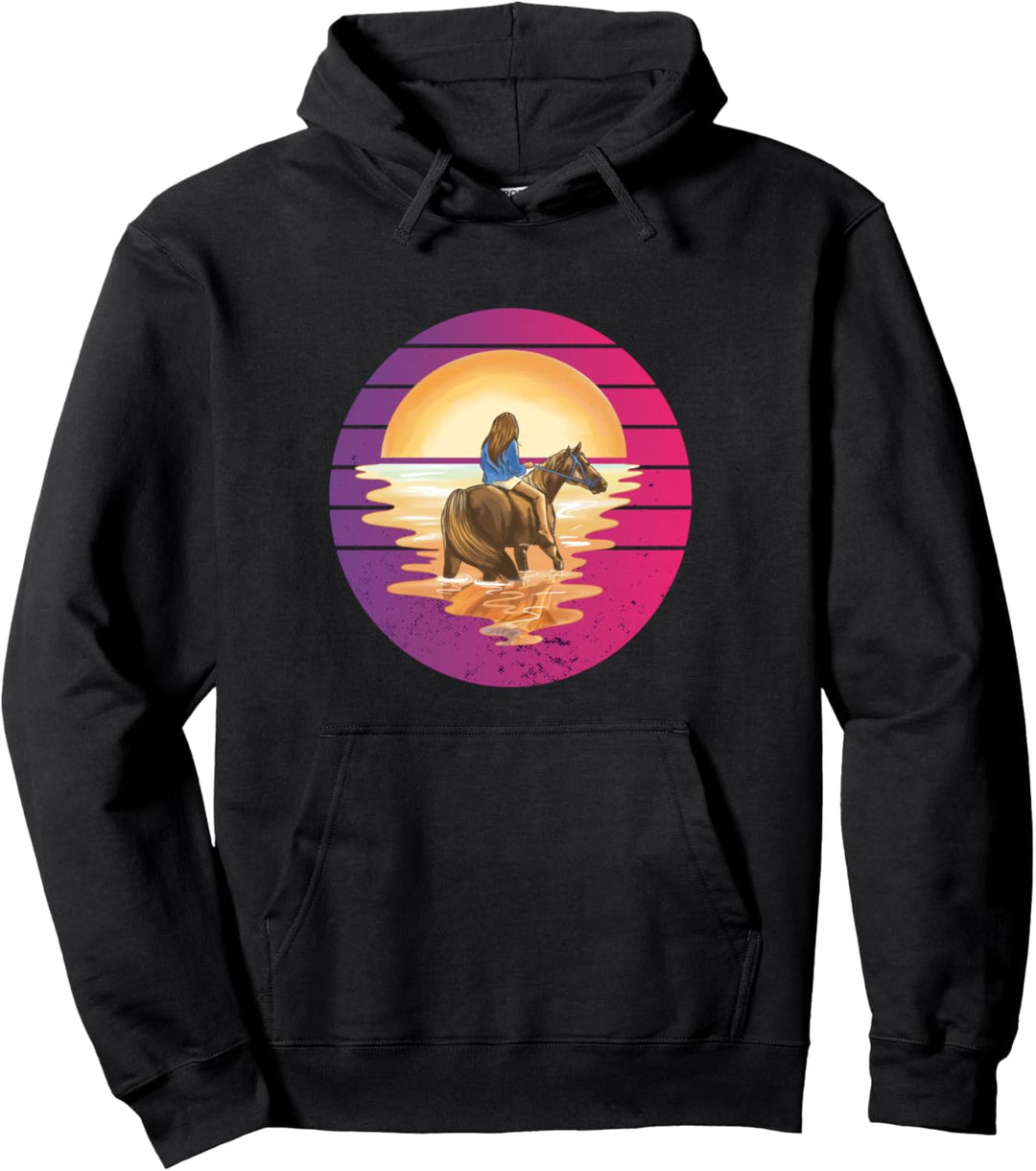 Ein Pferd reiten Pullover Hoodie