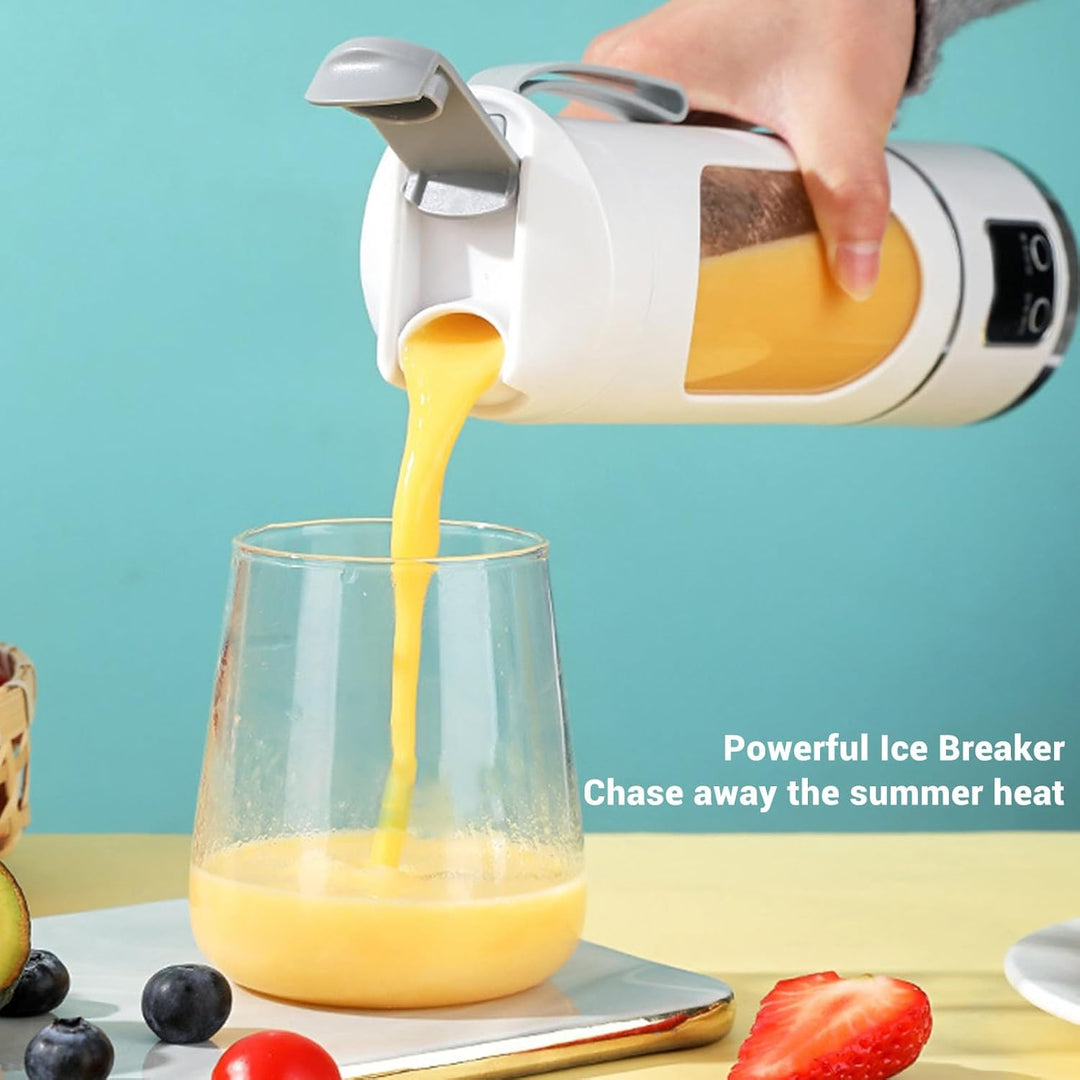 Tragbarer Persönlicher Stabmixer, Auslaufsicher, Kleine Saftmixerflasche, 450 Ml, USB Wiederaufladba
