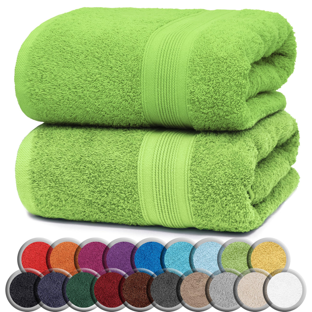 NatureMark 2er Pack SAUNATÜCHER Premium Qualität 80x200cm SAUNATUCH Sauna-Handtuch Doppelpack Farbe: