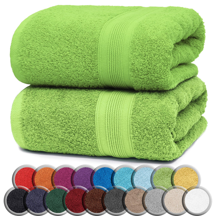 NatureMark 2er Pack SAUNATÜCHER Premium Qualität 80x200cm SAUNATUCH Sauna-Handtuch Doppelpack Farbe:
