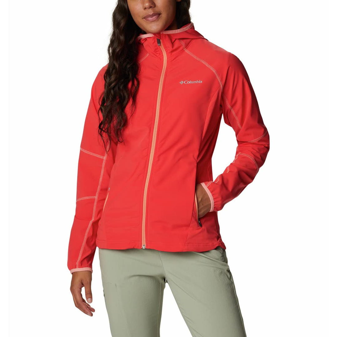 Columbia Damen Softshelljacke Sweet As Hoodie XS Red Hibiscus, XS Red Hibiscus