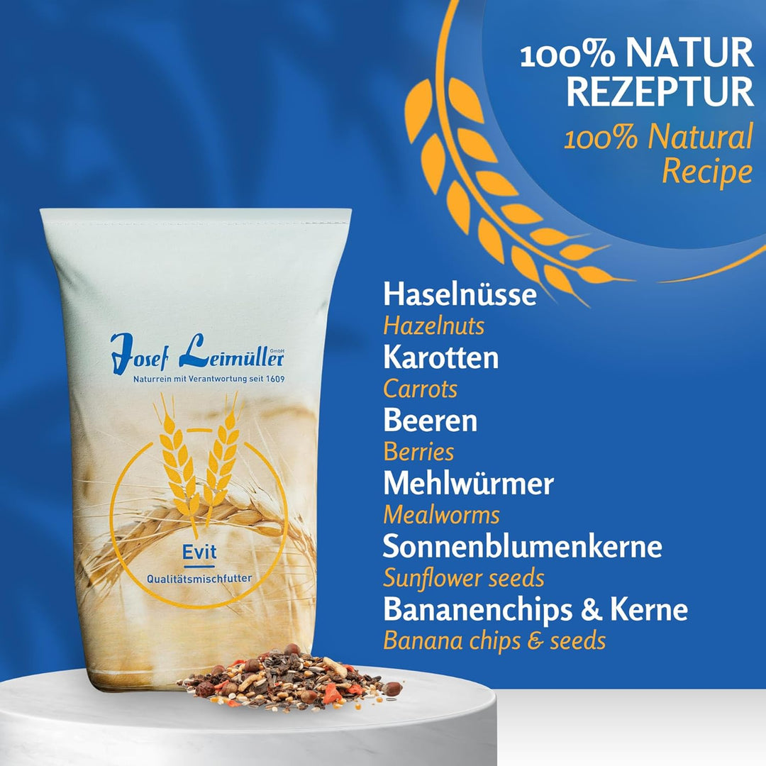 Leimüller Artgerechtes Eichhörnchenfutter Spezial 5 kg I Ganzjahres Futter für Eichhörnchen und Stre
