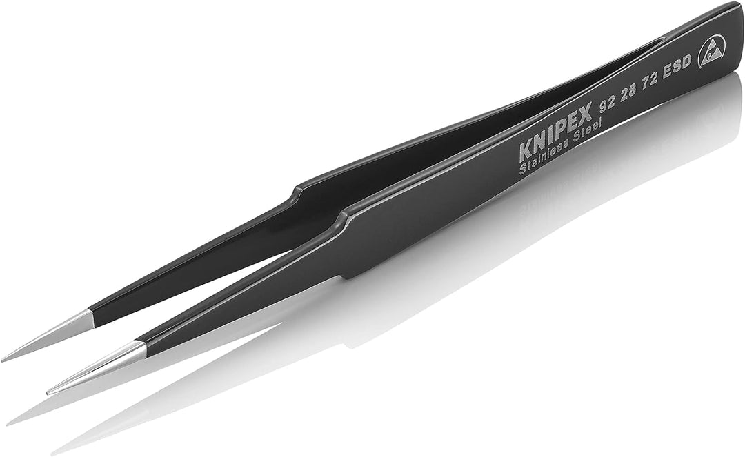 KNIPEX Universalpinzette ESD Mattiert Glatt 130 mm, 92 28 72 ESD