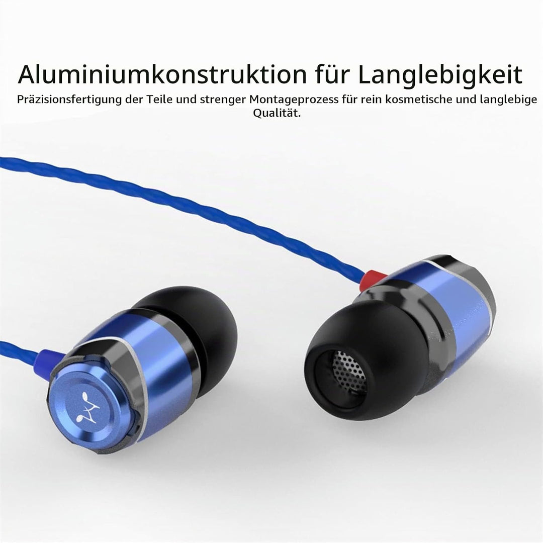 SoundMAGIC E10C Kabelgebundene Kopfhörer mit Mikrofon, HiFi-Stereo-Ohrhörer, geräuschisolierende In-