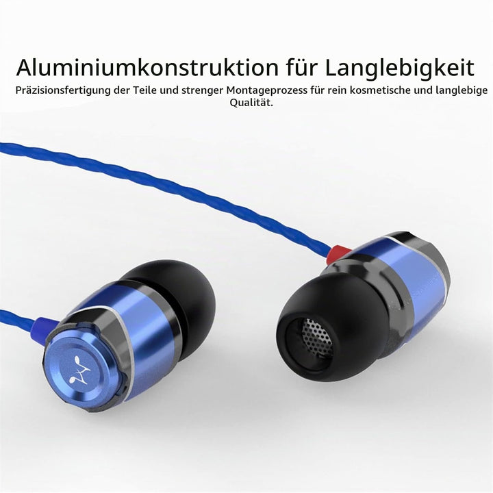 SoundMAGIC E10C Kabelgebundene Kopfhörer mit Mikrofon, HiFi-Stereo-Ohrhörer, geräuschisolierende In-