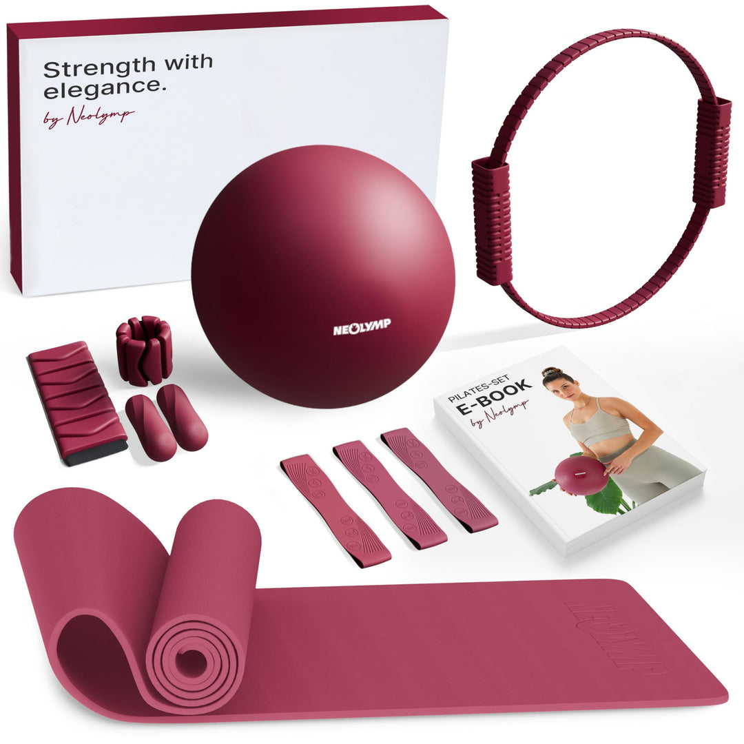 NEOLYMP Pilates Set für Zuhause – Pilates Ball, Pilates Ring & Gewichte – Komplettes Pilates Zubehör