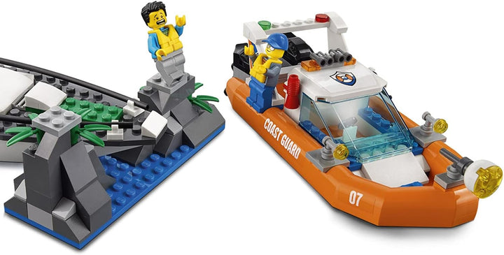 LEGO City 60168 - "Segelboot in Not Konstruktionsspiel, bunt
