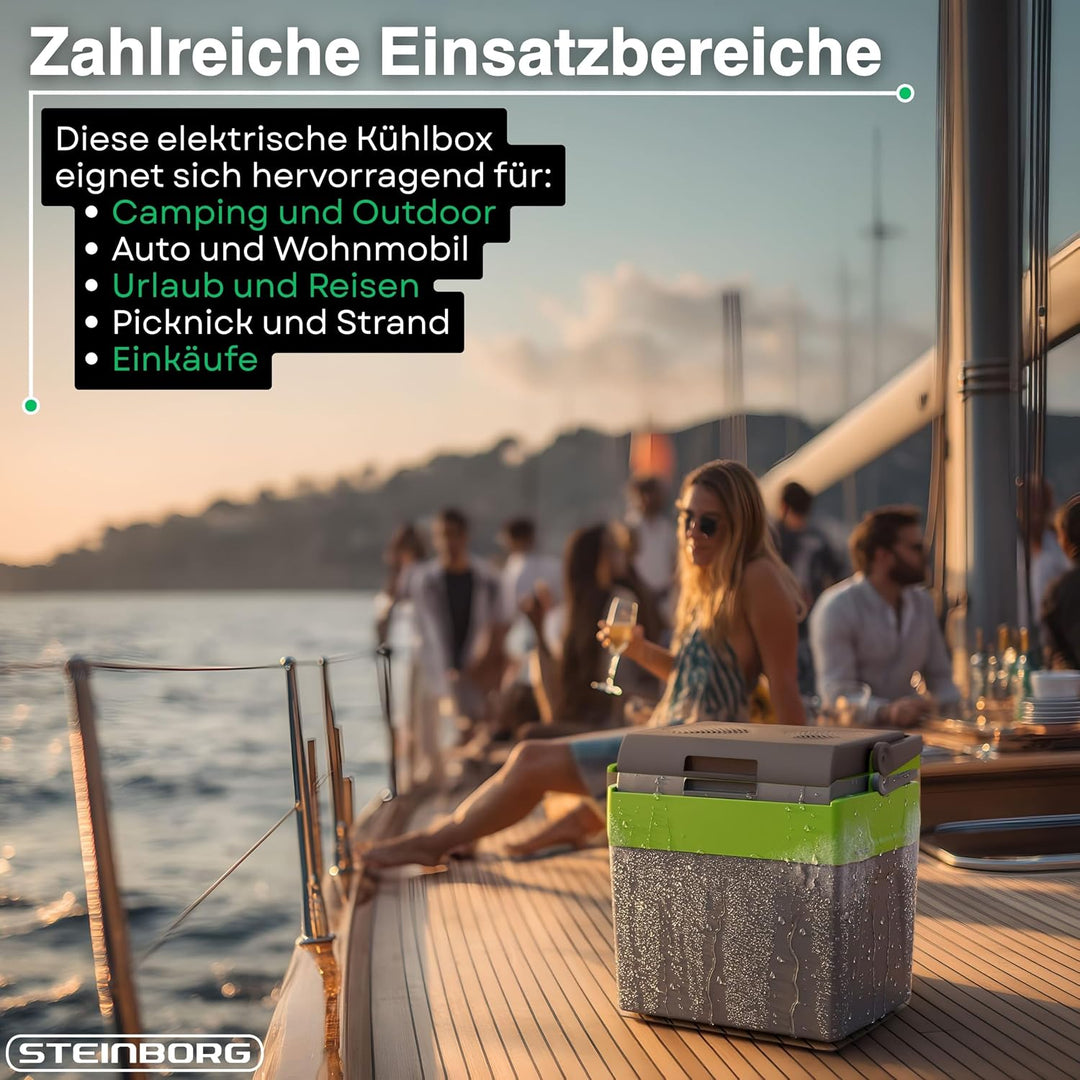 30 Liter 2in1 Kühlbox | Elektrische Kühlbox | Kühltasche | Isoliertasche | Thermobox | Warmhaltebox