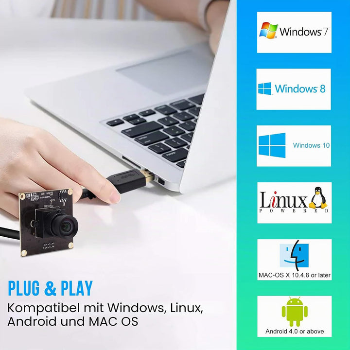 ELP No Distortion Kamera USB3.0 Compatible with Sensor Sony IMX291 50fps 1080P Webcam SUSB1080P01-LC