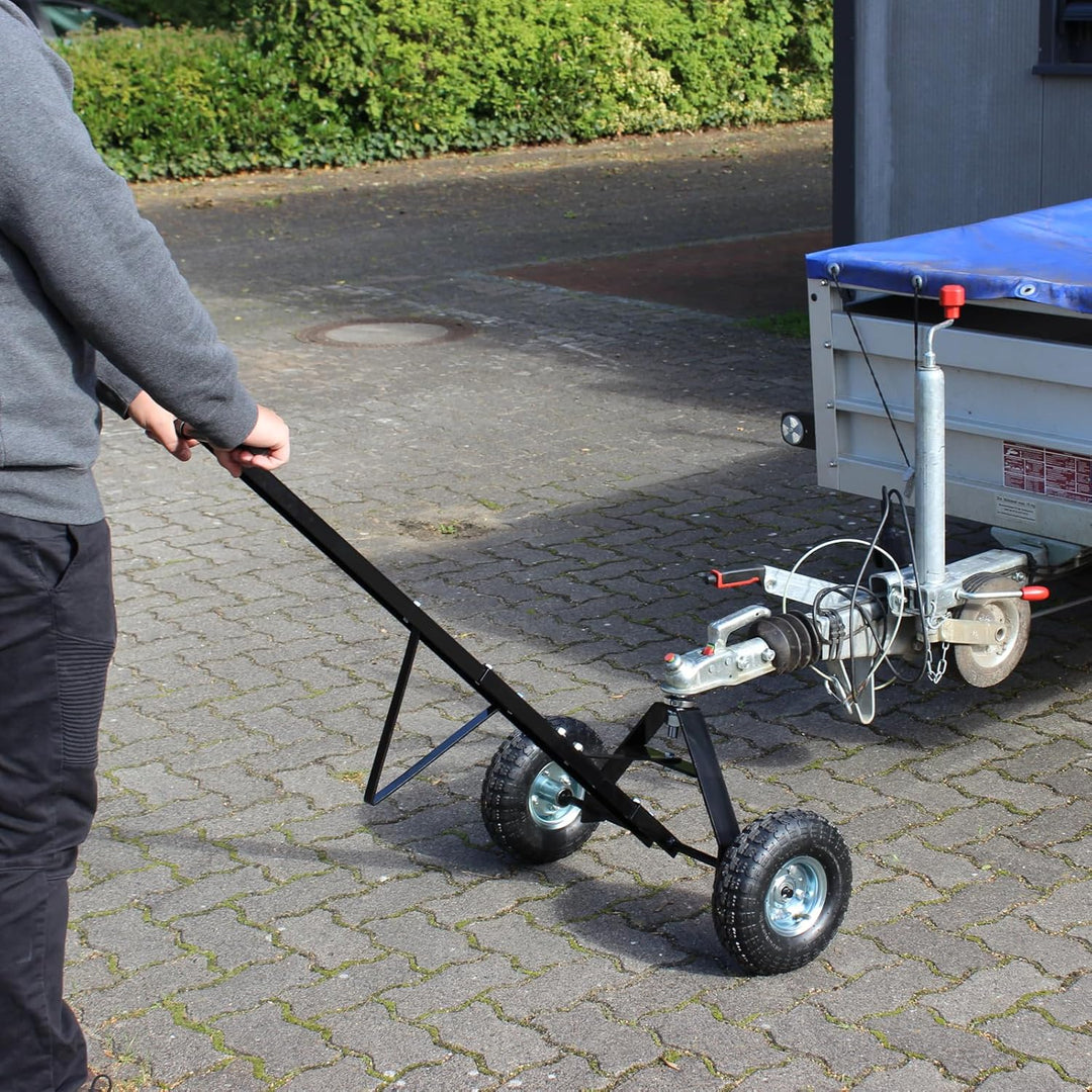 Anhänger Rangierhilfe für Wohnwagen Trailer Hänger - 270 kgCamping Rangierwagen mit Kugelkupplung ei