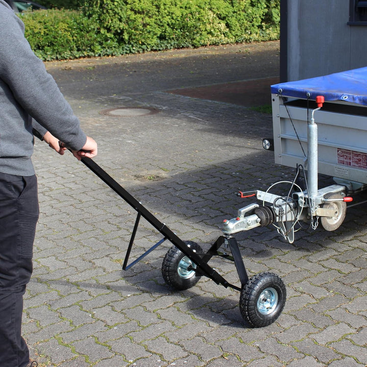 Anhänger Rangierhilfe für Wohnwagen Trailer Hänger - 270 kgCamping Rangierwagen mit Kugelkupplung ei