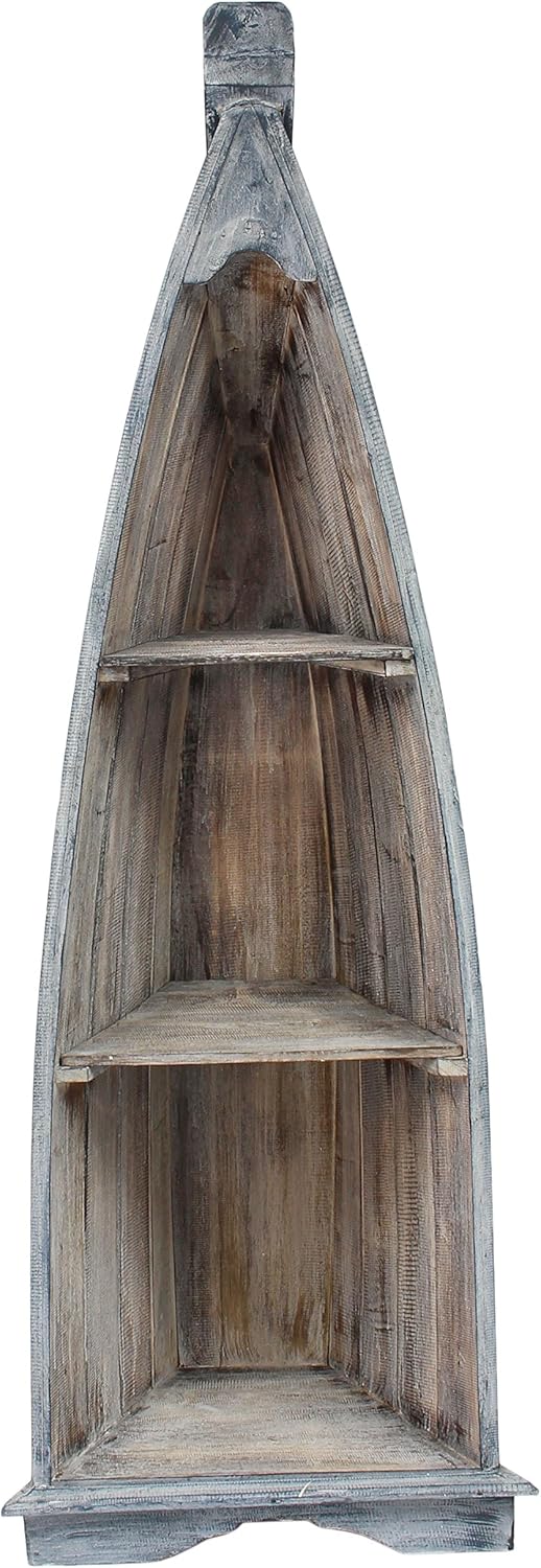 Badregal Bootsregal Boot Regal Bücherregal Bücherschrank Standregal Aufbewahrung 148 cm Albesia Holz