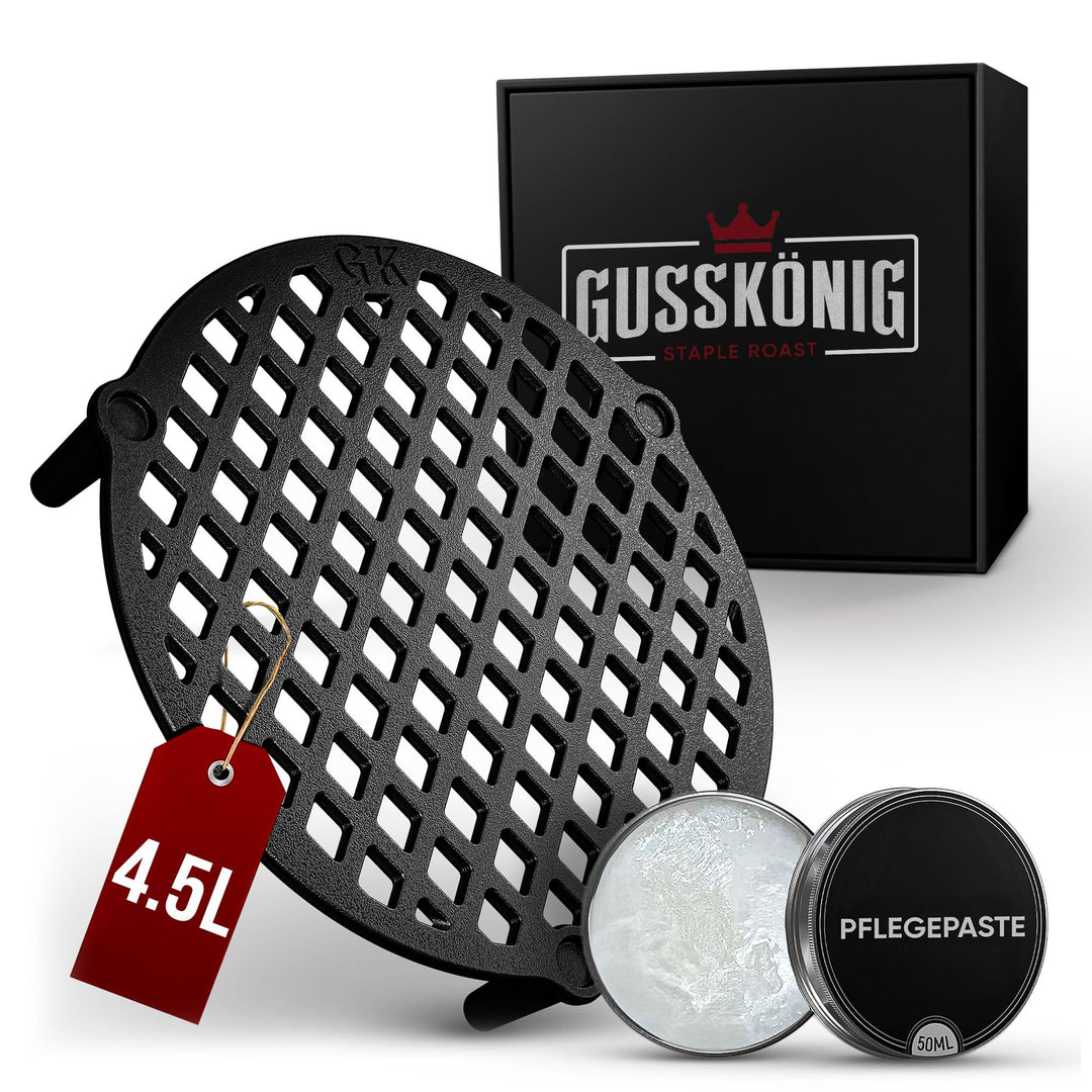 Gusseisen Stapelrost für 4,5 Liter Dutch Oven [Ø 20 cm]– Einsatz für Dutch Oven – Staple Grate – Gus