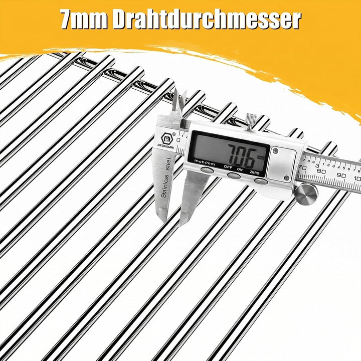GFTIME 49,5 x 33cm 7528 Grillrost Edelstahl für Weber Genesis E-310/320/330, S-310/320/330 (2007-201